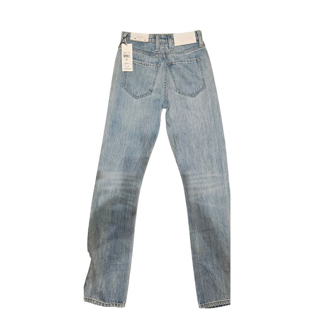 7 for All Mankind Easy Straight Distressed Denim Jeans - Picture 2 of 6